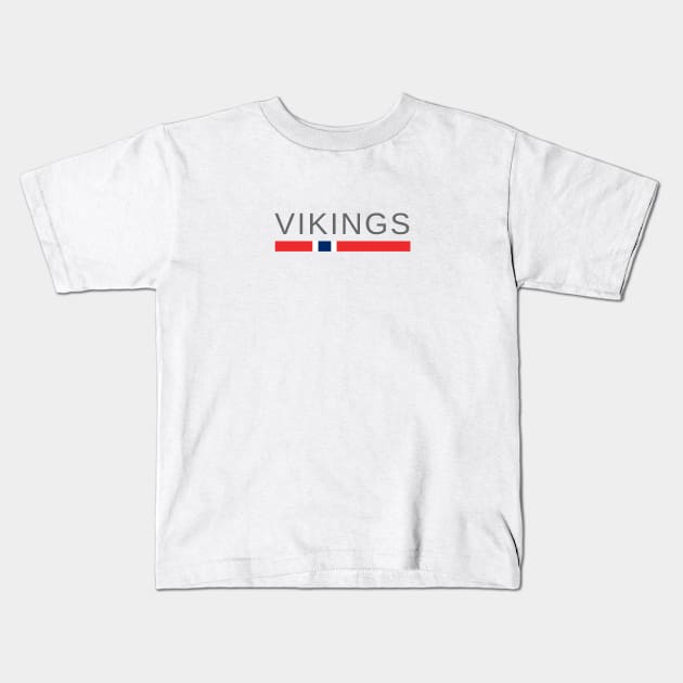 Vikings Norway Kids T-Shirt by tshirtsnorway